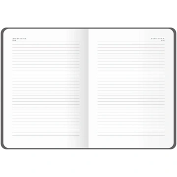 Ежедневник недатированный, А5, 136л., кожзам, OfficeSpace 'Mono', ягодный