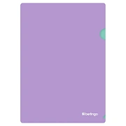 Папка-уголок Berlingo 'Haze' А4, 200мкм, софт-тач, двухцветная, мятная/сиреневая