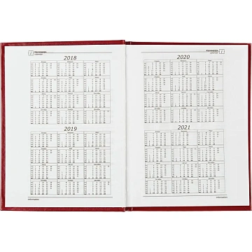 Ежедневник недатированный Attache Economy,бордо,А6,105х140мм