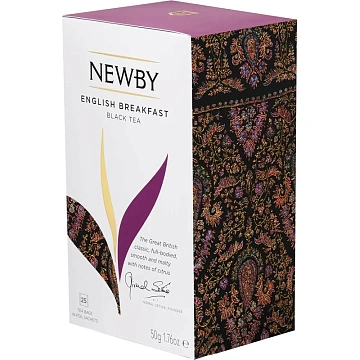 Чай Newby Английский Завтрак черный 25 пакетиков