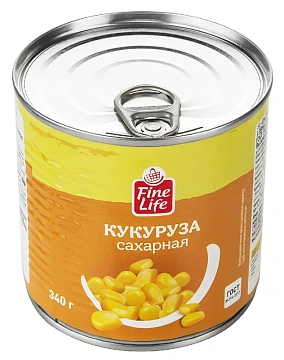 Fine Life Кукуруза сахарная, 340г