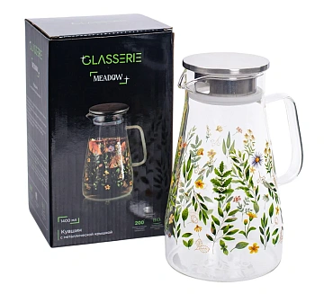 Кувшин Glasserie Meadow с крышкой, 1.4л