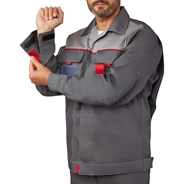 Костюм летний муж л10-КБР т-сер/св-сер(р.64-66) 182-188 (серия Л)