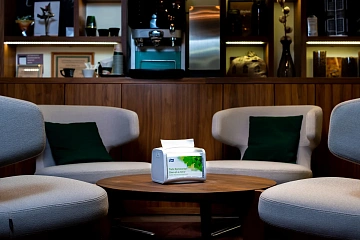 Диспенсерные салфетки Tellus (tork) Xpressnap N4 16x23см, белые, 2 слоя, 200шт, 10844 (10840)