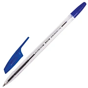 Ручка шариковая BRAUBERG 'X-333', СИНЯЯ, корпус прозрачный, узел 0,7 мм, линия письма 0,35 мм, 142405
