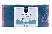 Салфетки бумажные Metro Professional 24х24см, 250шт, 1 слой, бордовые