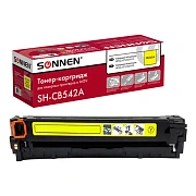 Картридж лазерный SONNEN (SH-CB542A) для HP CLJ CP1215/1515 ВЫСШЕЕ КАЧЕСТВО, желтый, 1400 страниц, 3