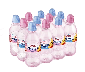 Вода детская Святой Источник Светлячок питьевая негазированная 0+, 330мл