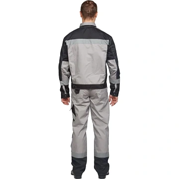 Костюм летний муж л21-КБР сер/чер(р.64-66) 170-176 (серия Л)