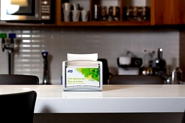 Диспенсерные салфетки Tellus (tork) Xpressnap N4 16x23см, белые, 2 слоя, 200шт, 10844 (10840)