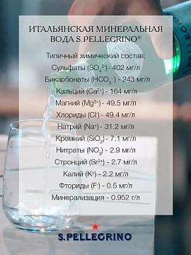 Вода Sanpellegrino минеральная газированная, 750мл x 15 шт