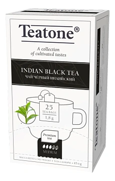 Чай Teatone Индийский, черный, 25 пакетиков