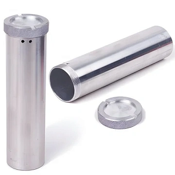 Пенал для хранения ключей дюралевый, длина 150 мм, диаметр 40 мм, 600279