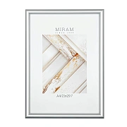 Фоторамка Мирам серебряная А4, 21 x 29.7см