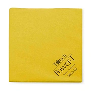Салфетка хозяйственная Tts Power-T 40х40см, желтая, нетканая микрофибра, 100шт, TCH201039