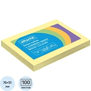 Стикеры ATTACHE Bright colours с клеев.краем 76х51 желтый 100л