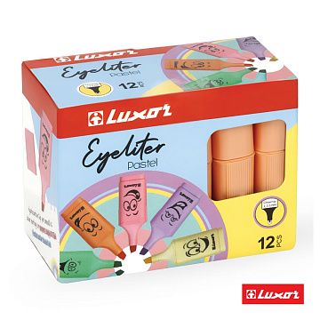 Текстовыделители Luxor 'Eyeliter Pastel' пастельный оранжевый, 1-4,5мм