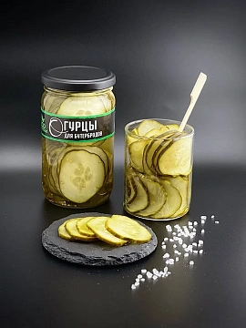 Огурцы EcoFood для бутербродов, 350г