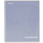 Бизнес-тетрадь Attache Акварель А5 80л гребень картон фиолетовый