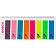 Клейкие закладки пластиковые Kores  12х45мм неоновые 8цв по 25листов 45125