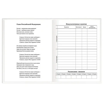 Дневник 1-11 класс 40 л., твердый, BRAUBERG, матовая ламинация, БЕЛЫЙ, 105540