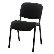 Стул посетителя Furniture Изо ткань, черная, на ножках
