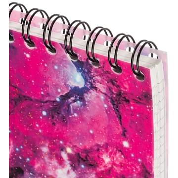 Блокнот 120л,А6,Space Galaxy,белый
