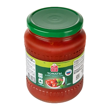 Fine Life Томаты в собственном соку, 680г