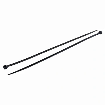 Хомуты (стяжки) нейлоновые, 3,6 мм х 200 мм, комплект 100 шт., черные, европодвес, 57-0201