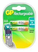 Батарейки аккумуляторные GP ААА 650мАч, 2шт
