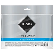 Трубочки для коктейлей Rioba цветные, с изгибом, d=0.5см, 21см, 1000шт/уп