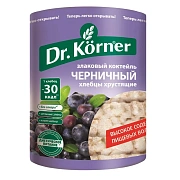Хлебцы хрустящие Злаковый коктейль черничный Dr.Korner 100 гр