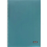 Бизнес-тетрадь А4 96л Attache Metallic Голубой клетка, греб, картон, фольга