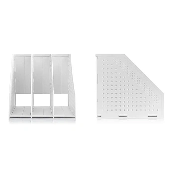 Лоток вертикальный Deli 78995Grey складной 3 отделения серый