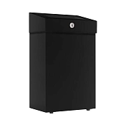 Мусорное ведро Merida Stella R KSC107.R, 12л, черное, металлическое, с конусным отверстием