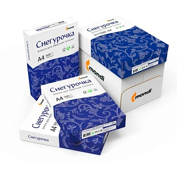 Бумага офисная А4, 80 г/м2, 500 л., марка С, СНЕГУРОЧКА, Россия, 146% (CIE)