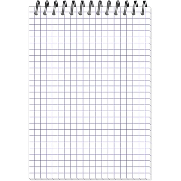 Блокнот А6,80л,кл,греб,карт.обл+УФ-лак Attache Selection FluidСеро-Голуб