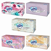 Салфетки косметические 90 штук в картонном боксе, 3-слойные, ZEMMA/ZEWA Deluxe Design, 284201