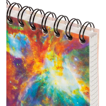 Блокнот 120л,А6,Space Galaxy,белый