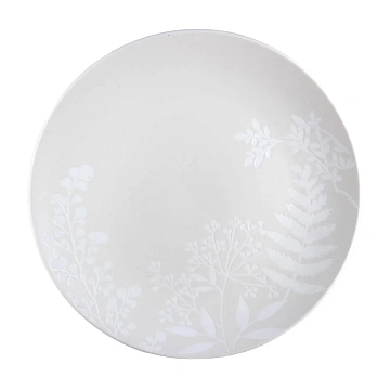 Тарелка десертная Nuovacasa Herbarium Cream, 19см