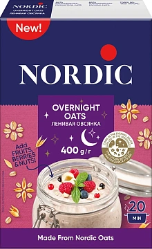 Хлопья овсяные Nordic Ленивая овсянка, 400г