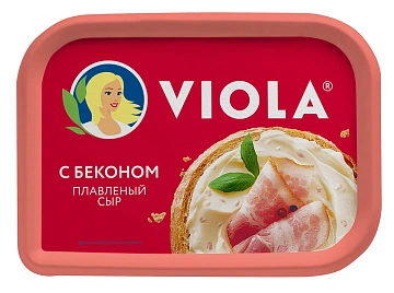 Сыр плавленый Viola бекон, 55%, 400г