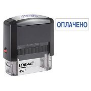 Штамп стандартный 'ОПЛАЧЕНО', оттиск 38х14 мм, синий, TRODAT IDEAL 4911 DB-1.2, 161487