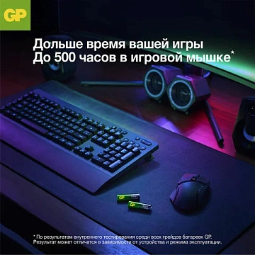 Батарейка Gp Ultra Plus AAA LR03, 1.5В, алкалиновая, 4шт/уп