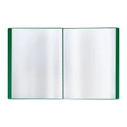 Папка с 30 вкладышами СТАММ 'Стандарт' А4, 17мм, 600мкм, пластик, зеленая