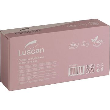 Салфетки косметические Luscan 2сл 100шт/уп белые