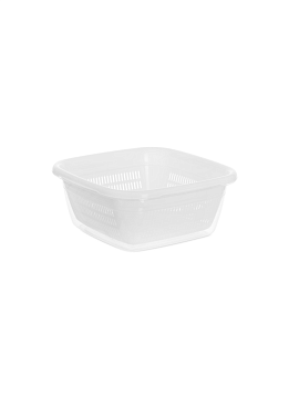 Миска Hobby Life Emerald квадратная с дуршлагом, 3.8л