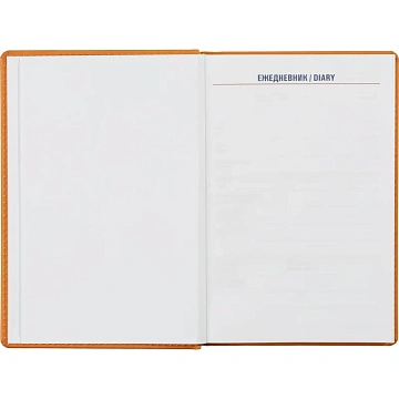 Ежедневник недатированный оранжевый,А5,143х210мм,176л,ATTACHE Сиам
