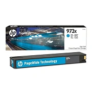 Картридж струйный HP (F6T81AE) PW Pro 477dw/452dw, №973X, голубой, увеличенный ресурс 7000 страниц