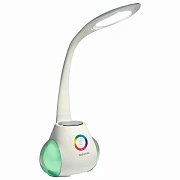 Настольная лампа / светильник с органайзером и Bluetooth колонкой, LED, 6 Вт, белый, DASWERK (ДАСВЕР